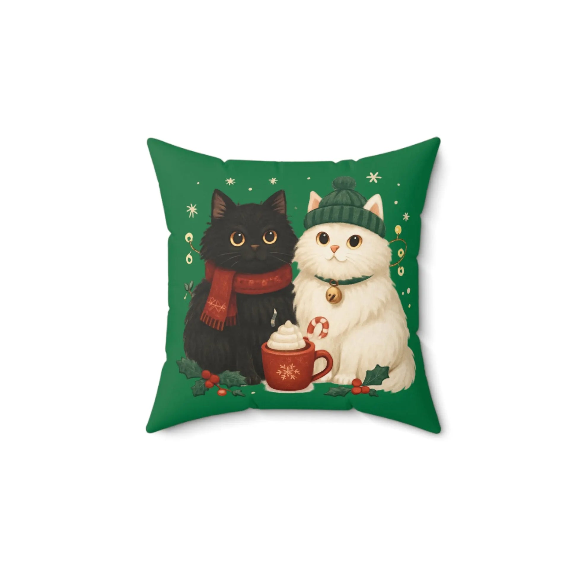 Christmas Cats Pillow Printify