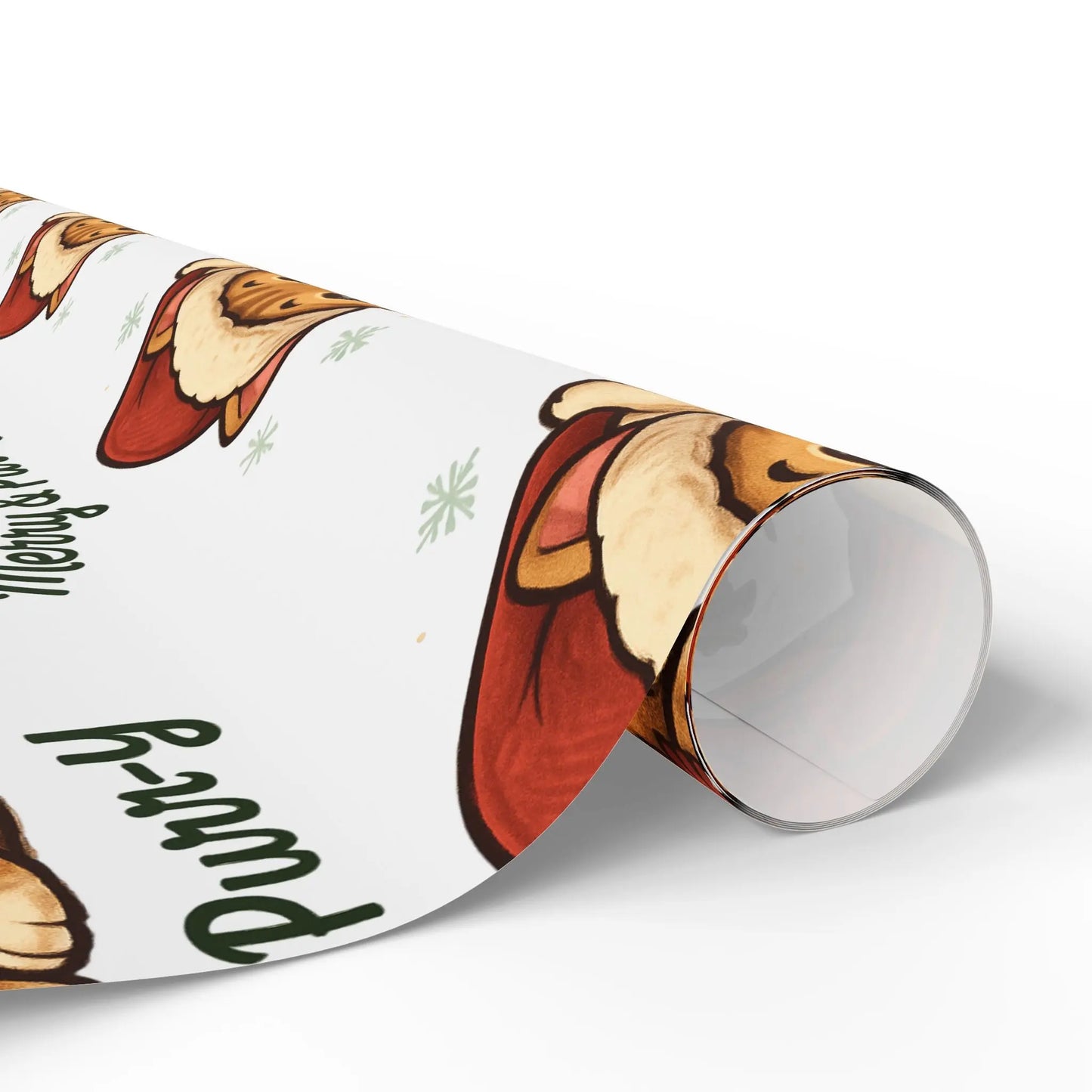 Wrapping Paper Roll - Festive Animal Printify