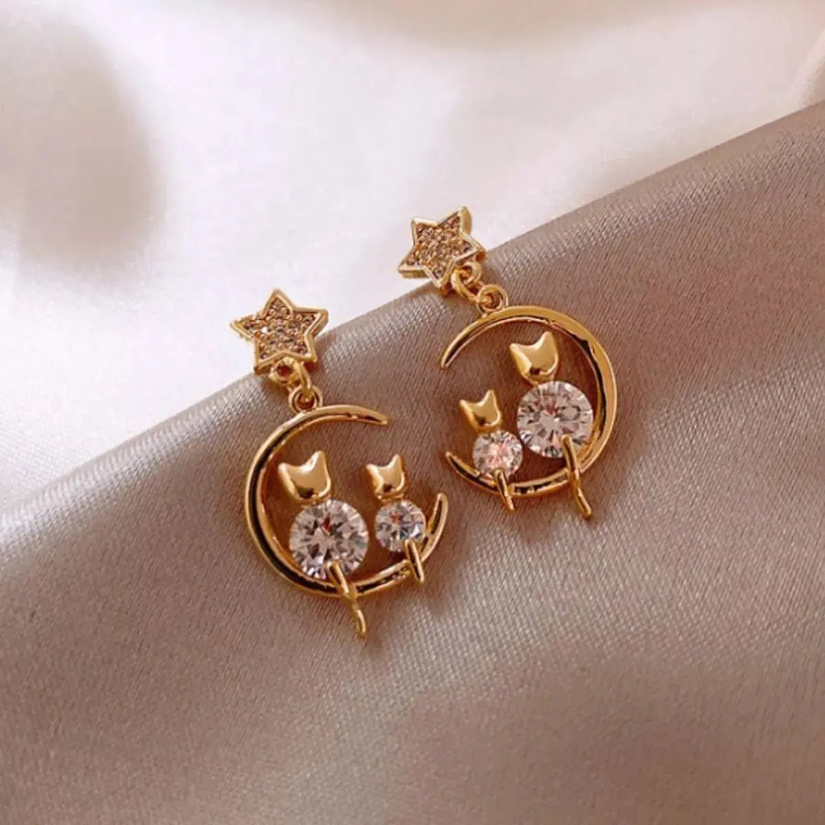 18K Gold - Plated Dangle Earrings - FloofChonk