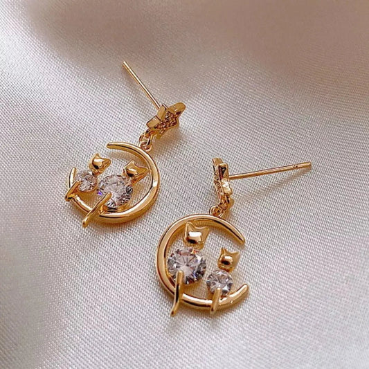 18K Gold - Plated Dangle Earrings - FloofChonk