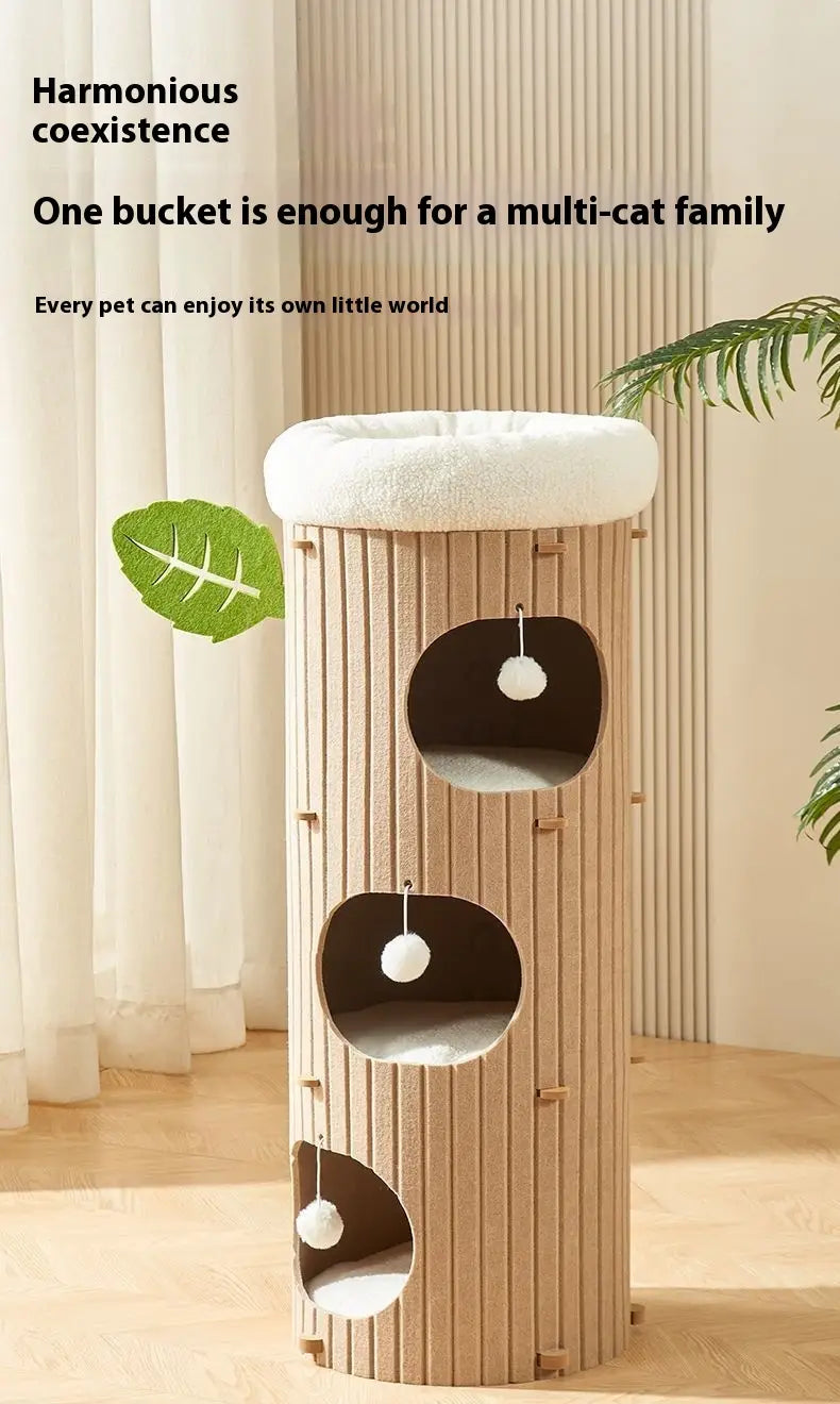 Cat Scratch Board Felt Nest Four Seasons Universal Tree Pet Supplies
