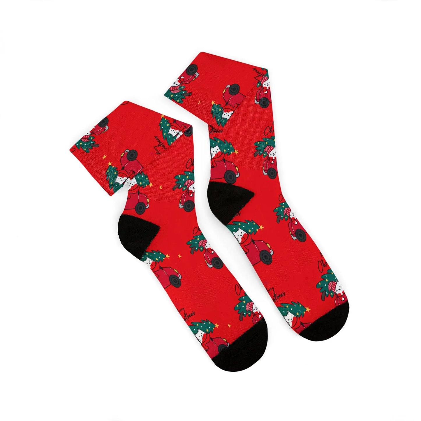 Copy of Cat Pattern Sublimation Socks Printify