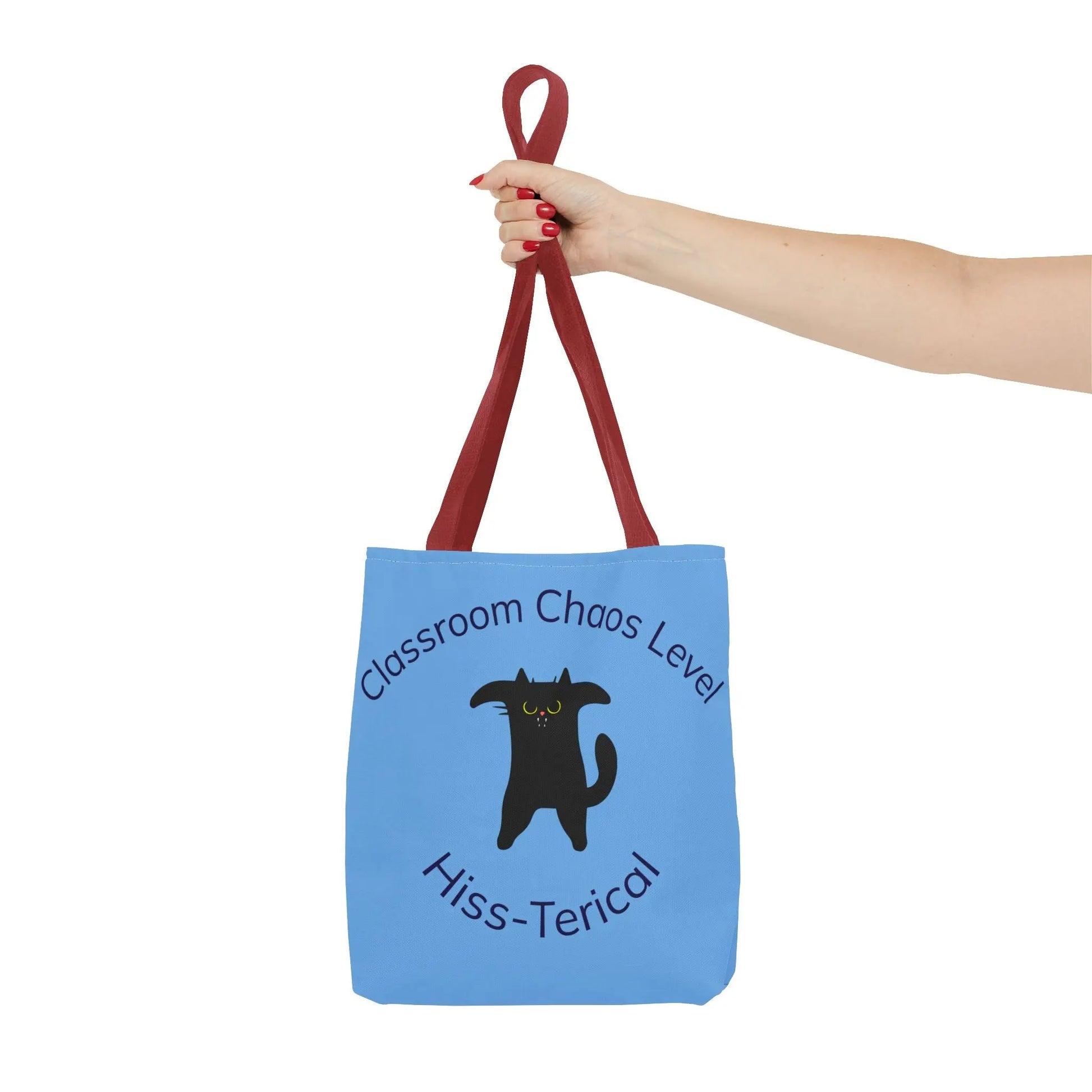 Tote Bag - Classroom Chaos Level Hiss-terical Tote for Teachers Printify