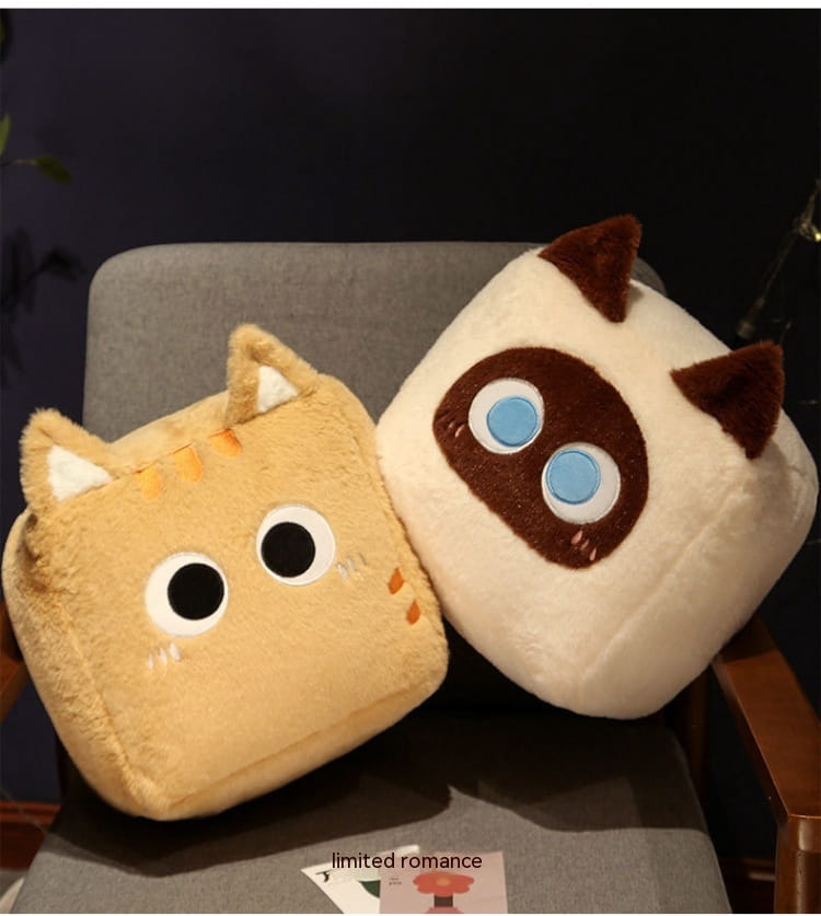 Square Cat Doll Sleeping Pillow Plush Toy