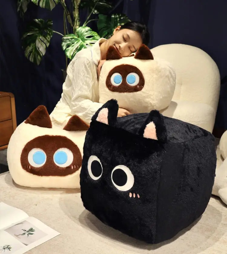 Square Cat Doll Sleeping Pillow Plush Toy