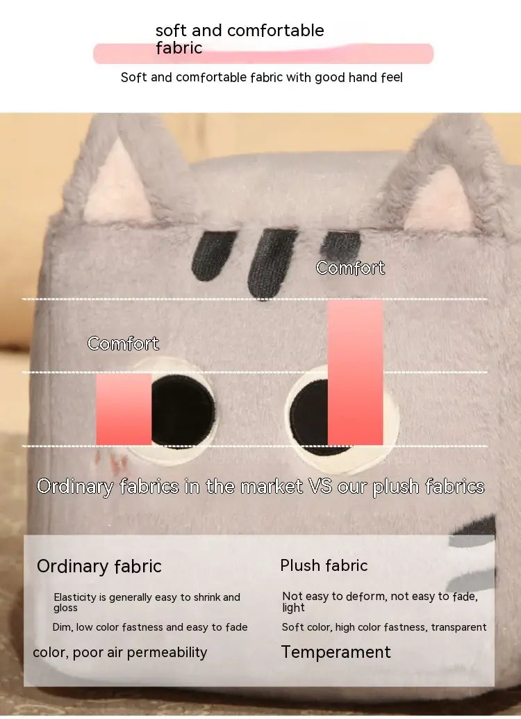 Square Cat Doll Sleeping Pillow Plush Toy
