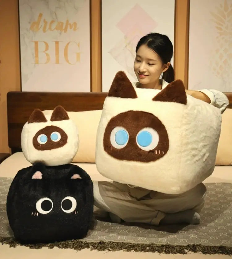 Square Cat Doll Sleeping Pillow Plush Toy