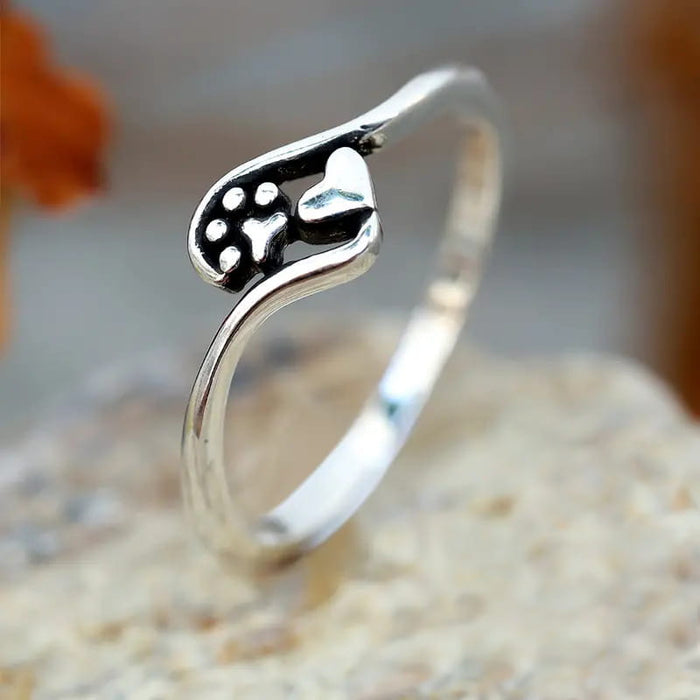 Cat’s Paw Love Ring Female Cute Fashion