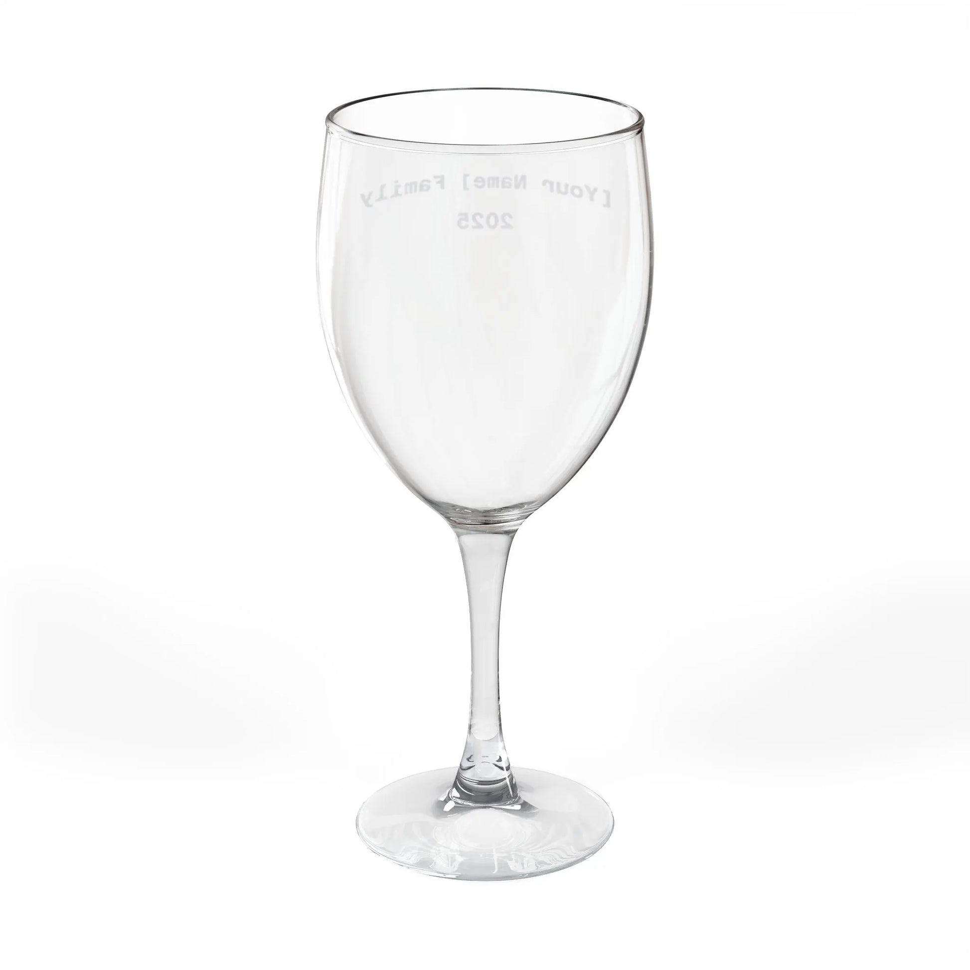 Personalized Engraved Wine Glass — Custom Name & Year, 10.5 oz Printify