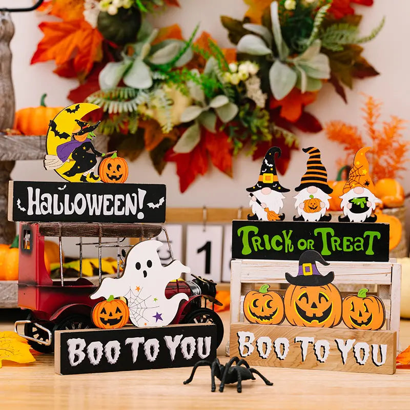 Assorted 2-Piece Halloween Element Ornaments - FloofChonk