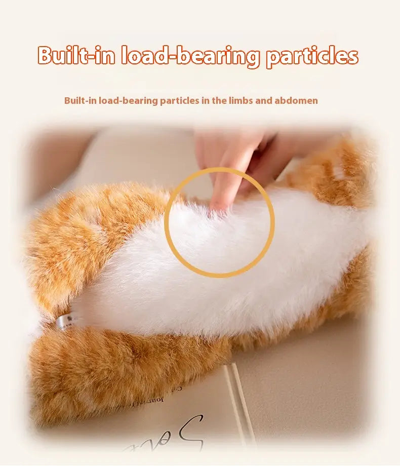 Simulation Cat Lying Style Doll Cute Plush Toy Ragdoll Home Ornaments