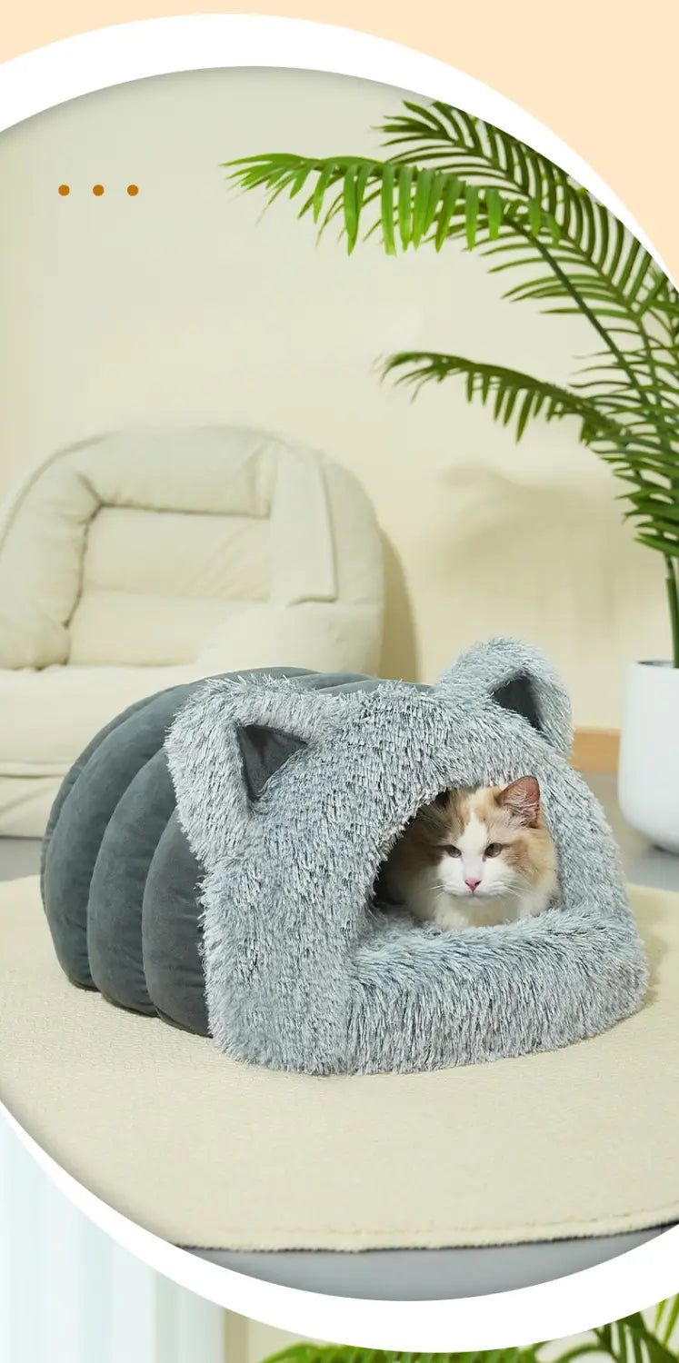 Cute Cat-Shaped Bed for Pets