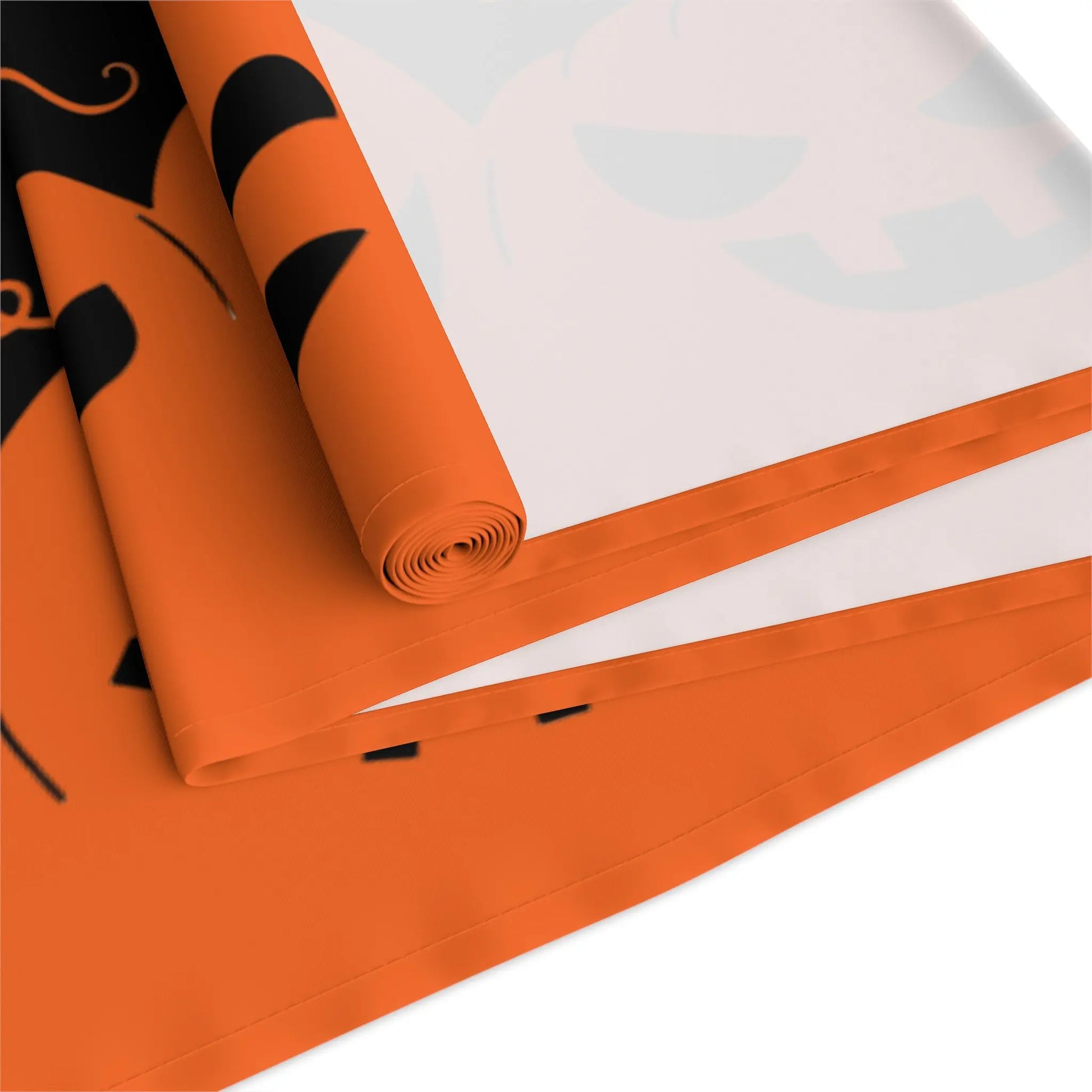 Halloween Table Runner with Pumpkins, Spooky Home Decor, Autumn Dining, Halloween Party, Halloween Table Decor, Seasonal Table Runner - FloofChonk