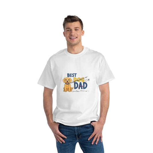 Cat Dad Beefy-T® T-Shirt - Funny Cat Lover Father's Day Gift Printify