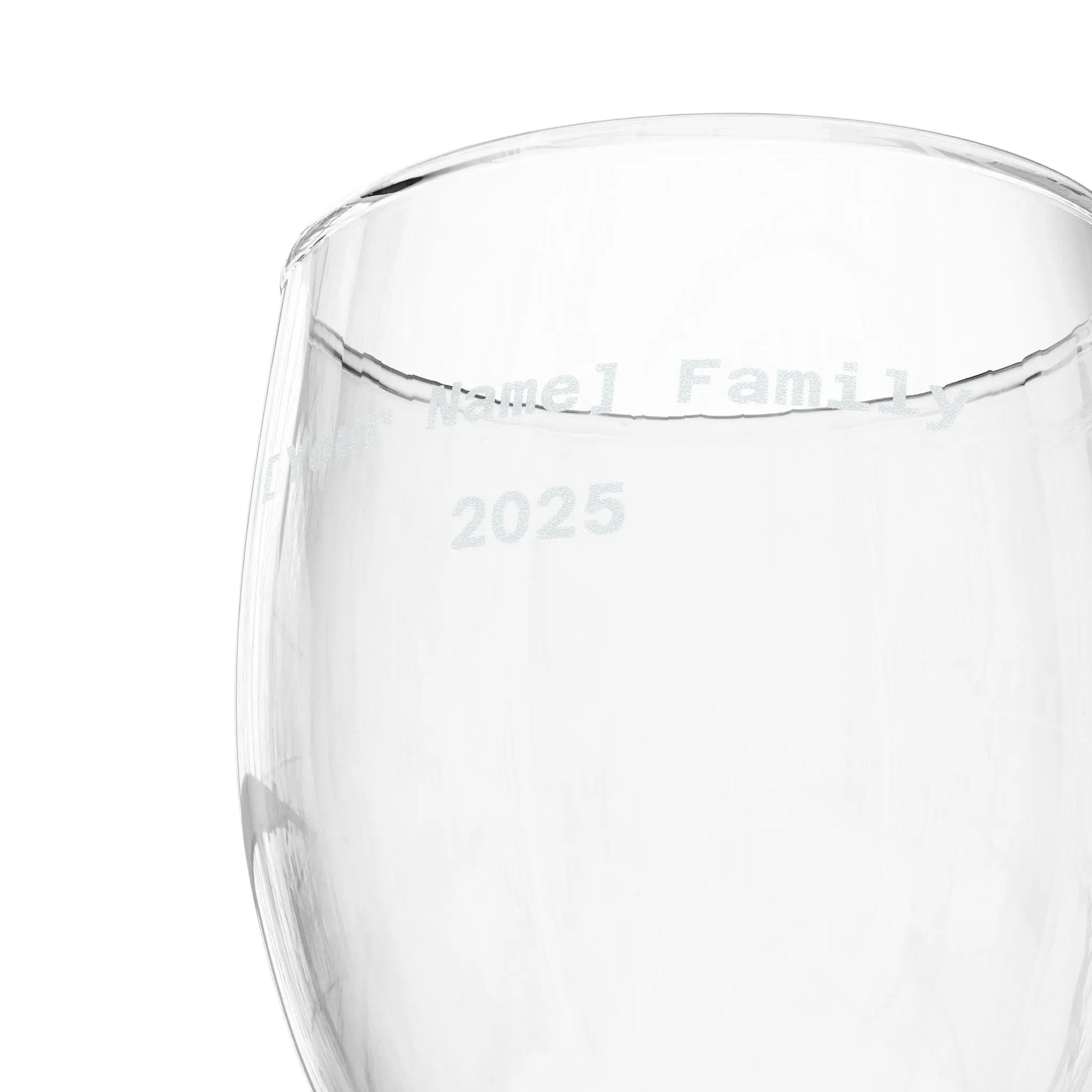 Personalized Engraved Wine Glass — Custom Name & Year, 10.5 oz Printify