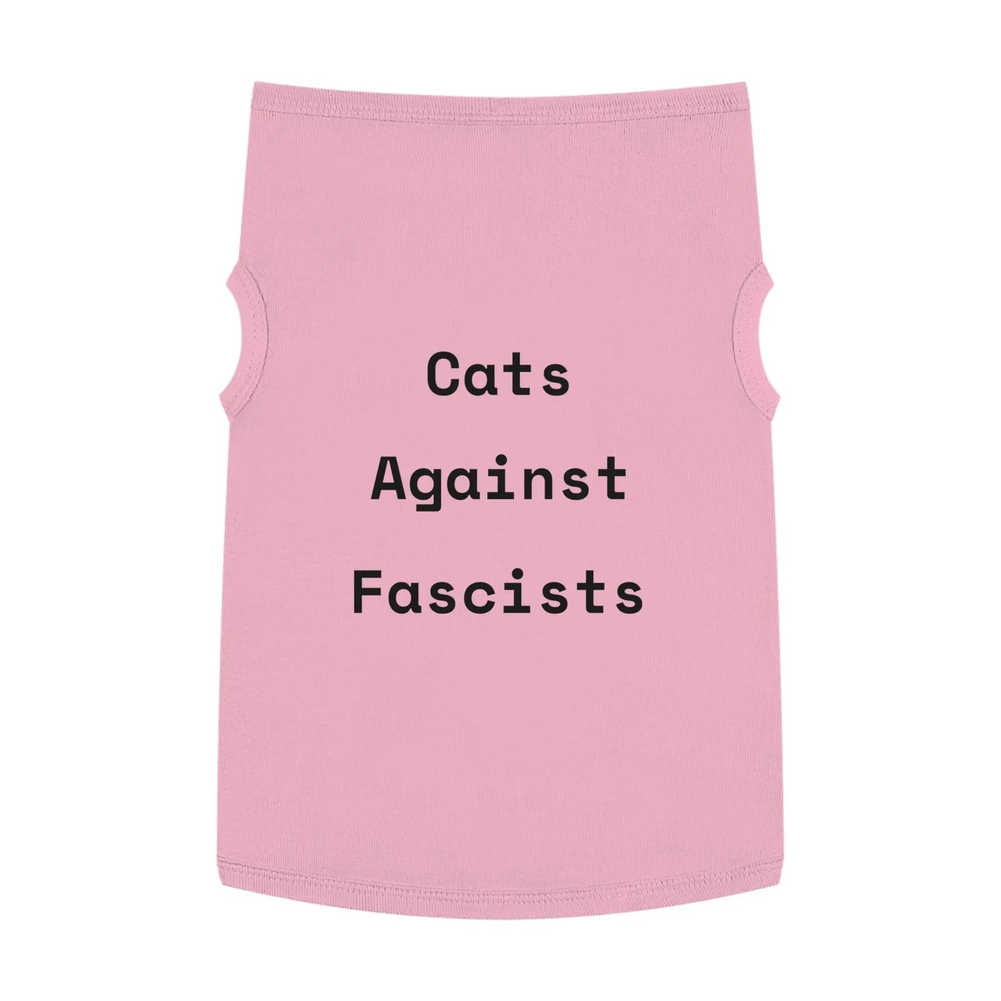 Cats Against Fascists Pet Tank Top for Comfort and Style Printify