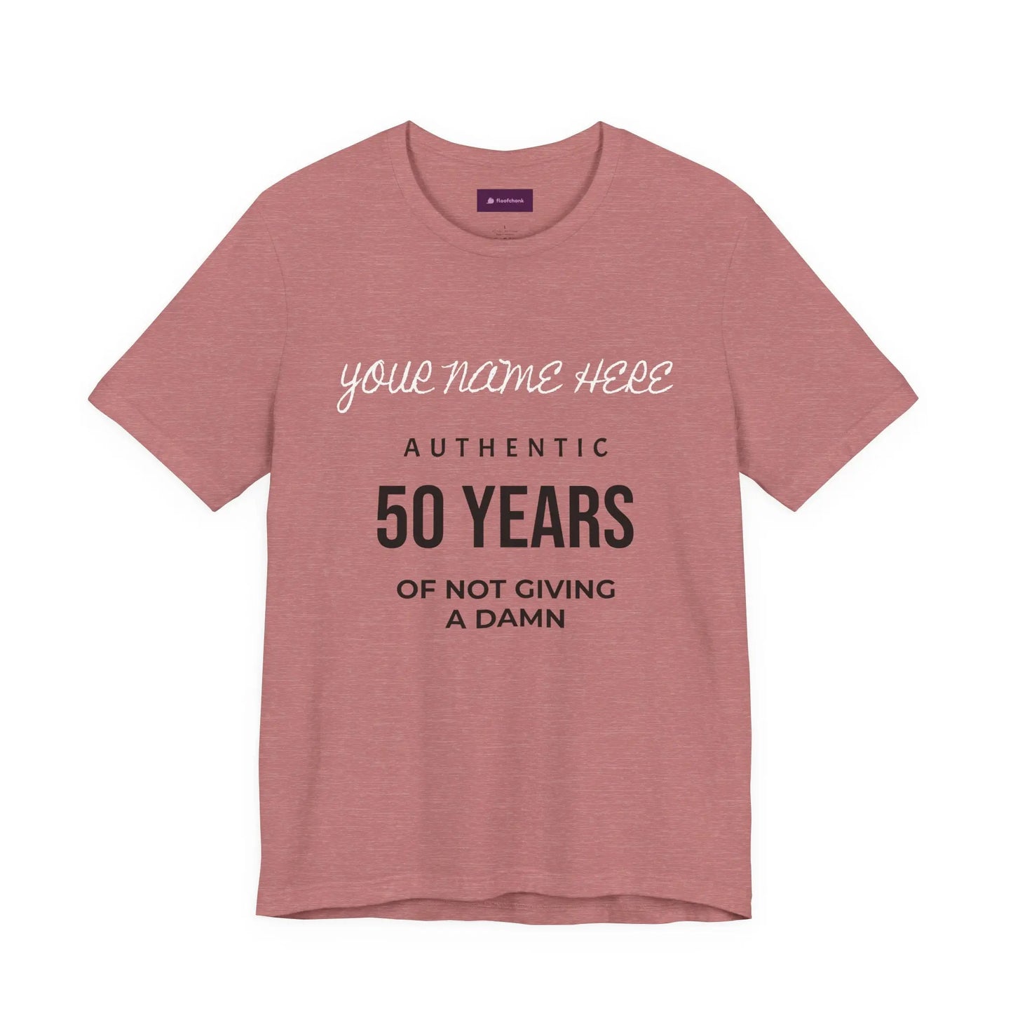 50 Years of Not Giving a Damn T-Shirt — Custom Name 50th Birthday Tee Printify
