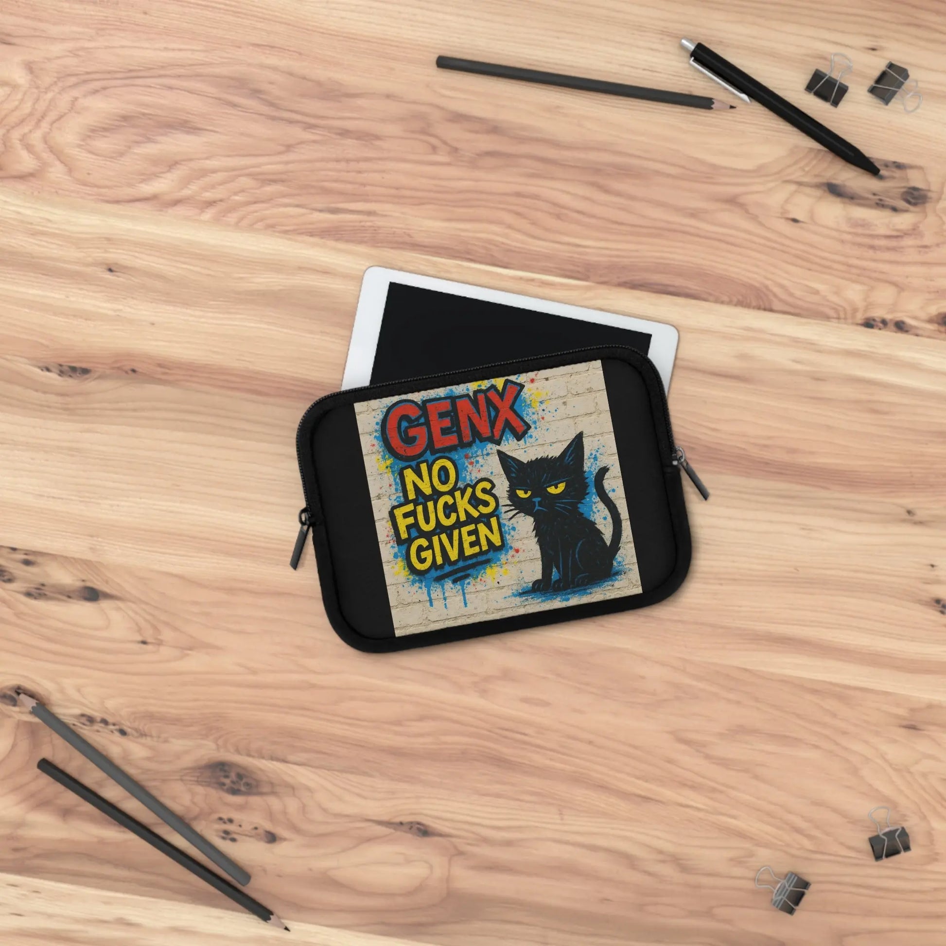 Graffiti Cat Laptop Sleeve - FloofChonk