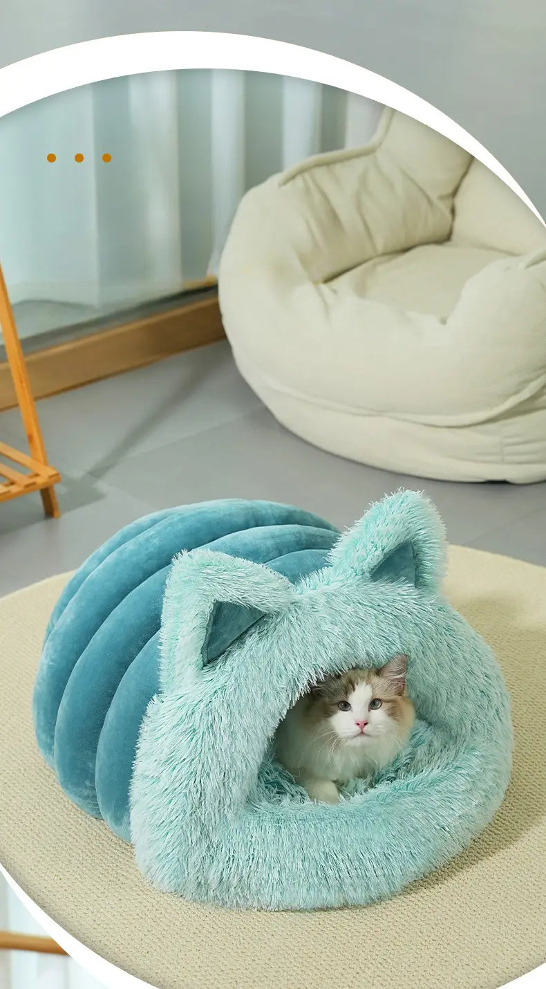 Cute Cat-Shaped Bed for Pets
