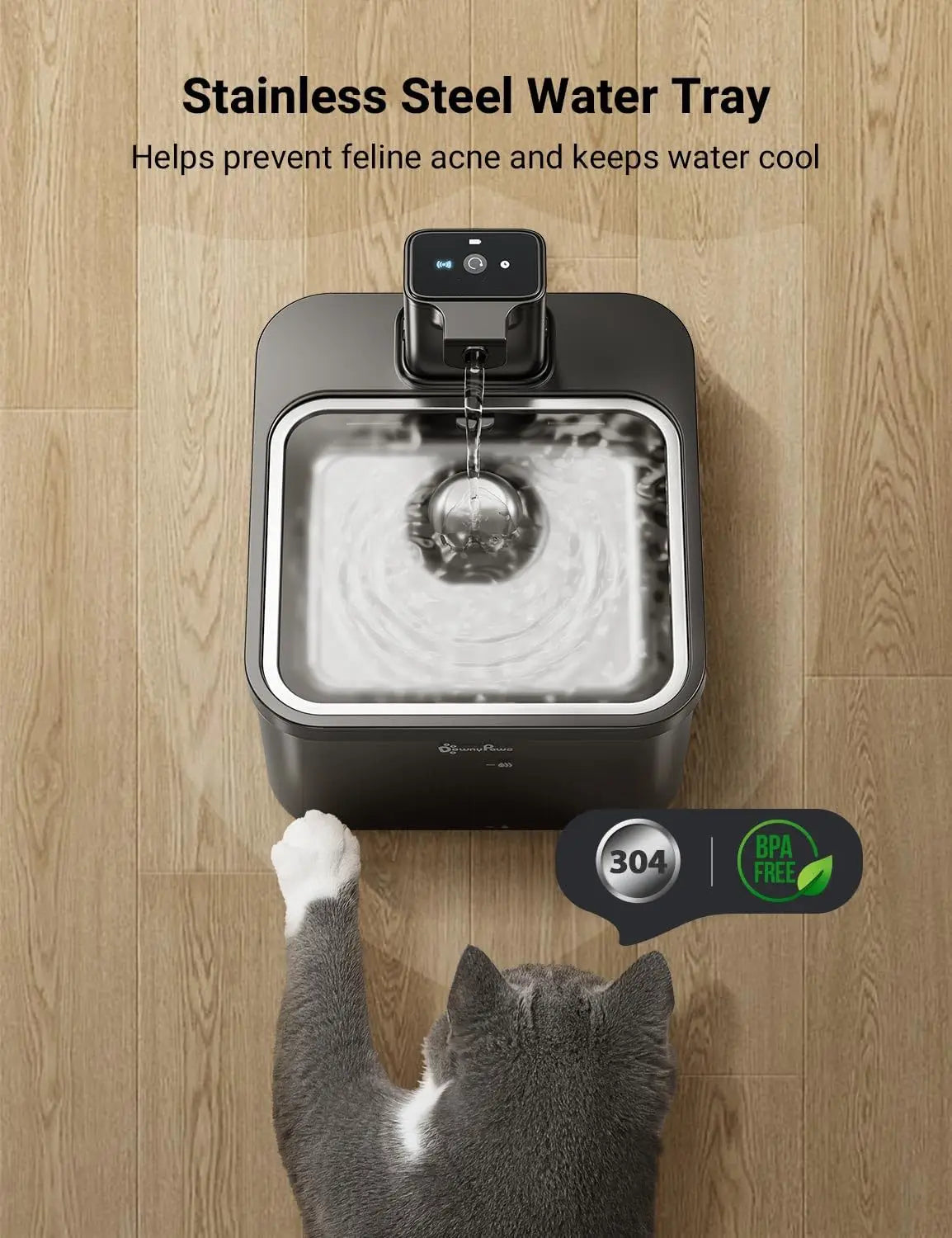 Intelligent Self-circulating Rechargeable Wireless Induction Pet Dog Water Dispenser
