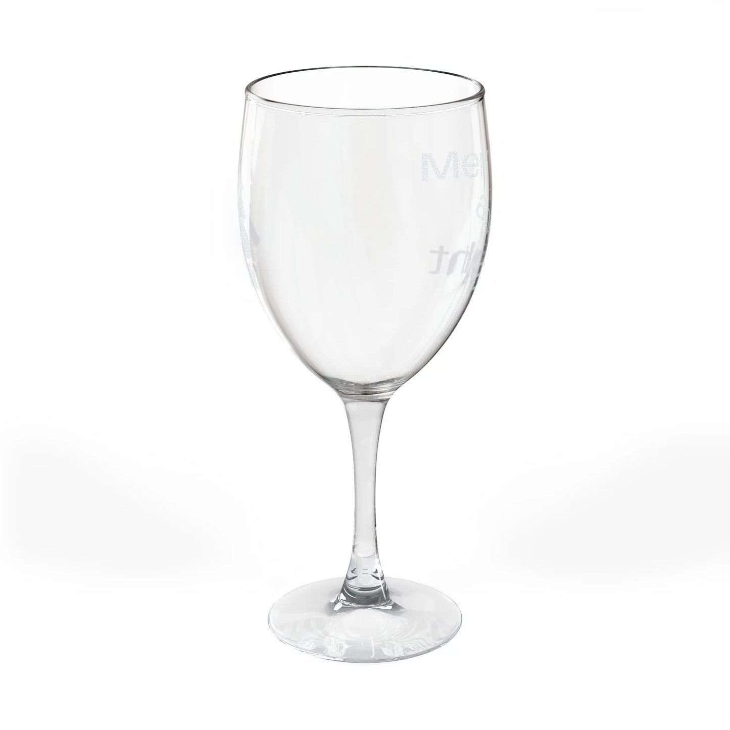 Engraved 'Merry & Bright' Holiday Wine Glass — 10.5 oz Printify