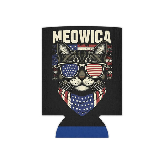 Can Cooler Meowica Cat Graphic - FloofChonk