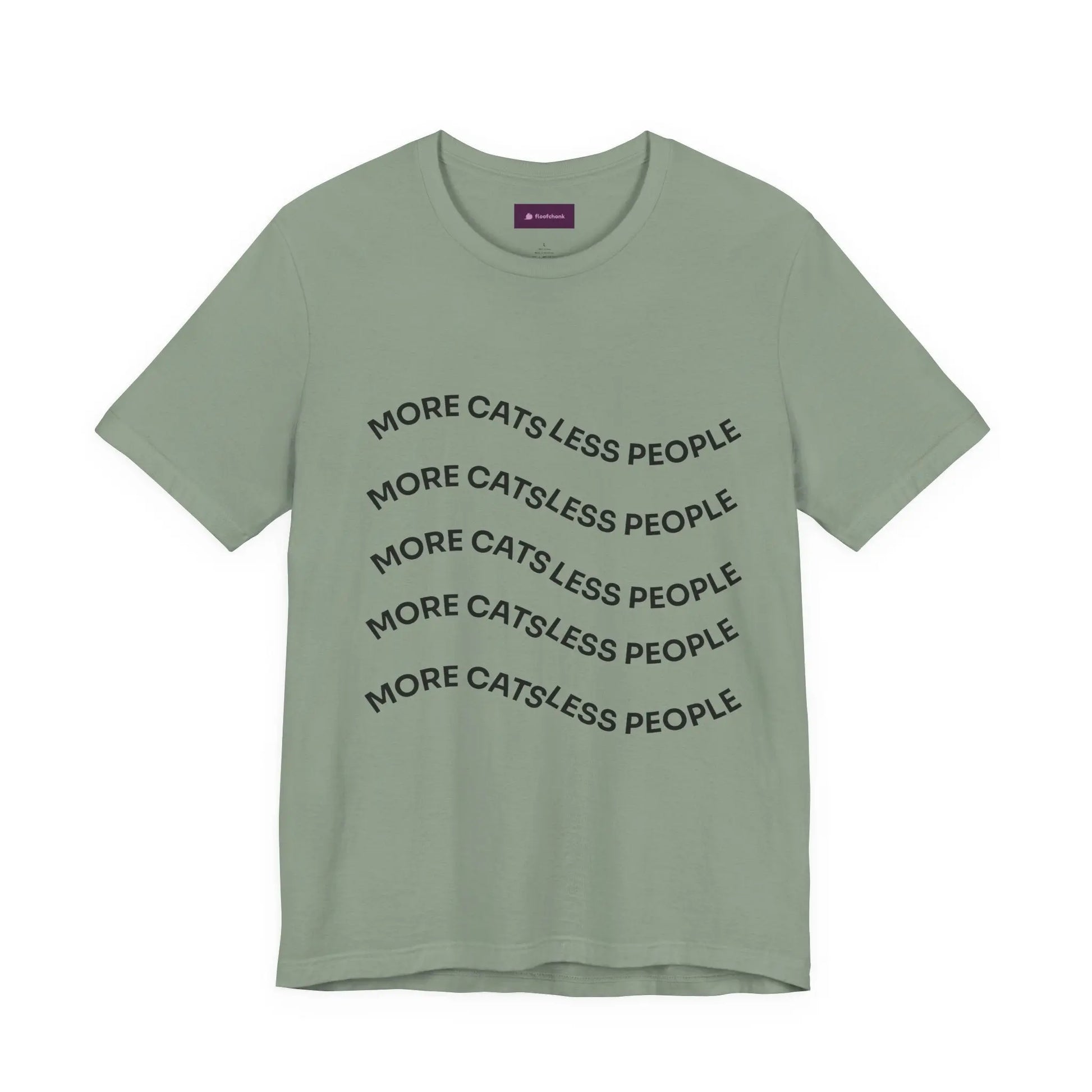 More Cats Less People Cats Graphic Tee - Unisex Jersey Shirt Printify