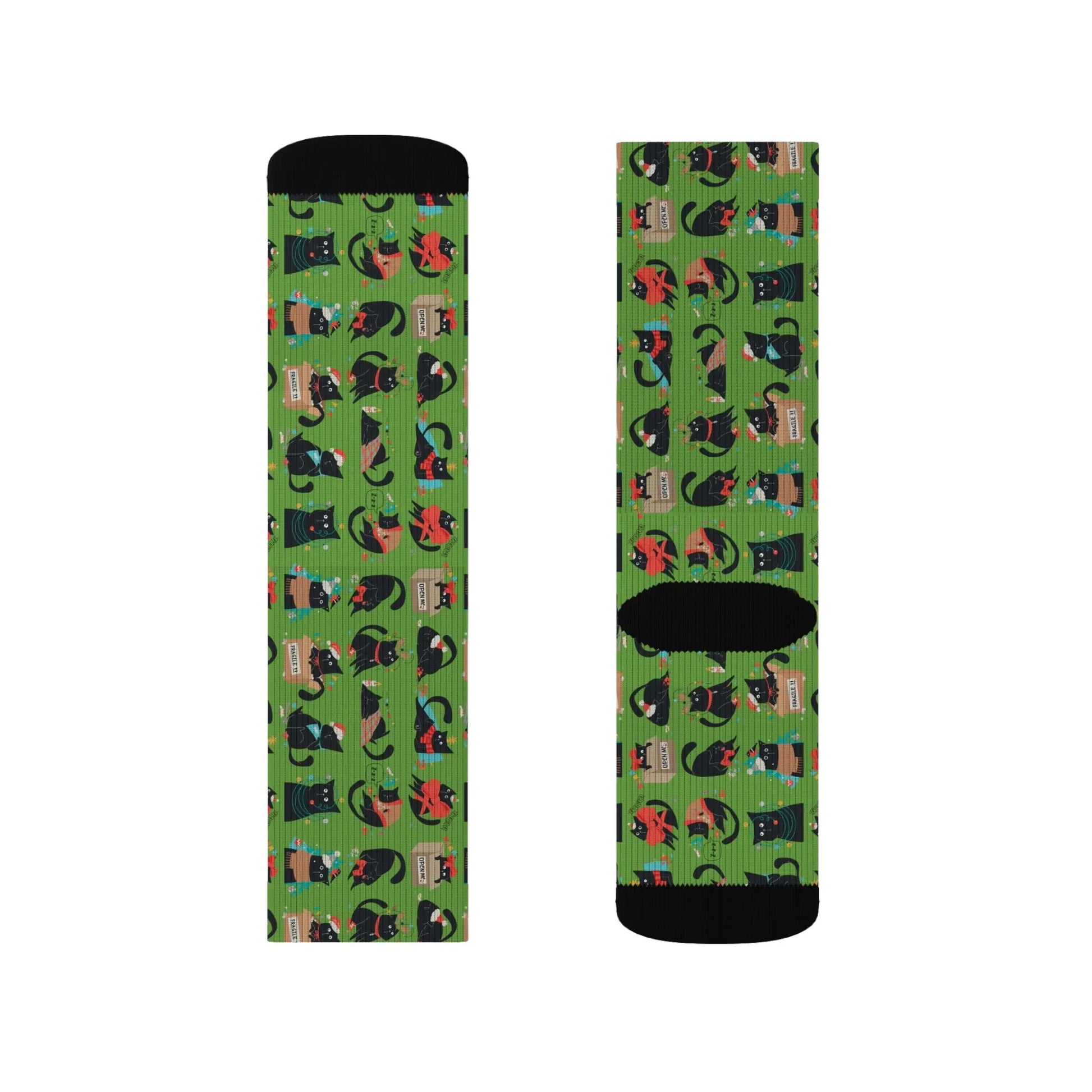 Copy of Holiday Cat Sublimation Socks Printify