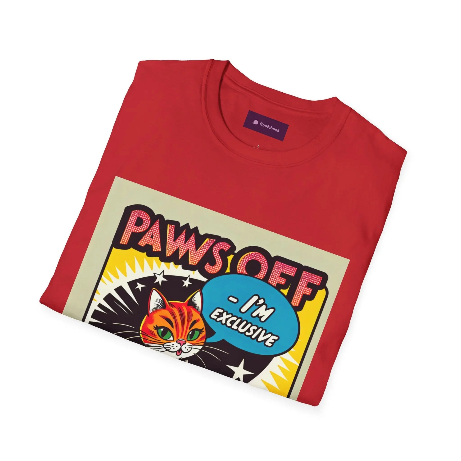 I'm Exclusive, Paw Off Cat Design Unisex T-Shirt Printify