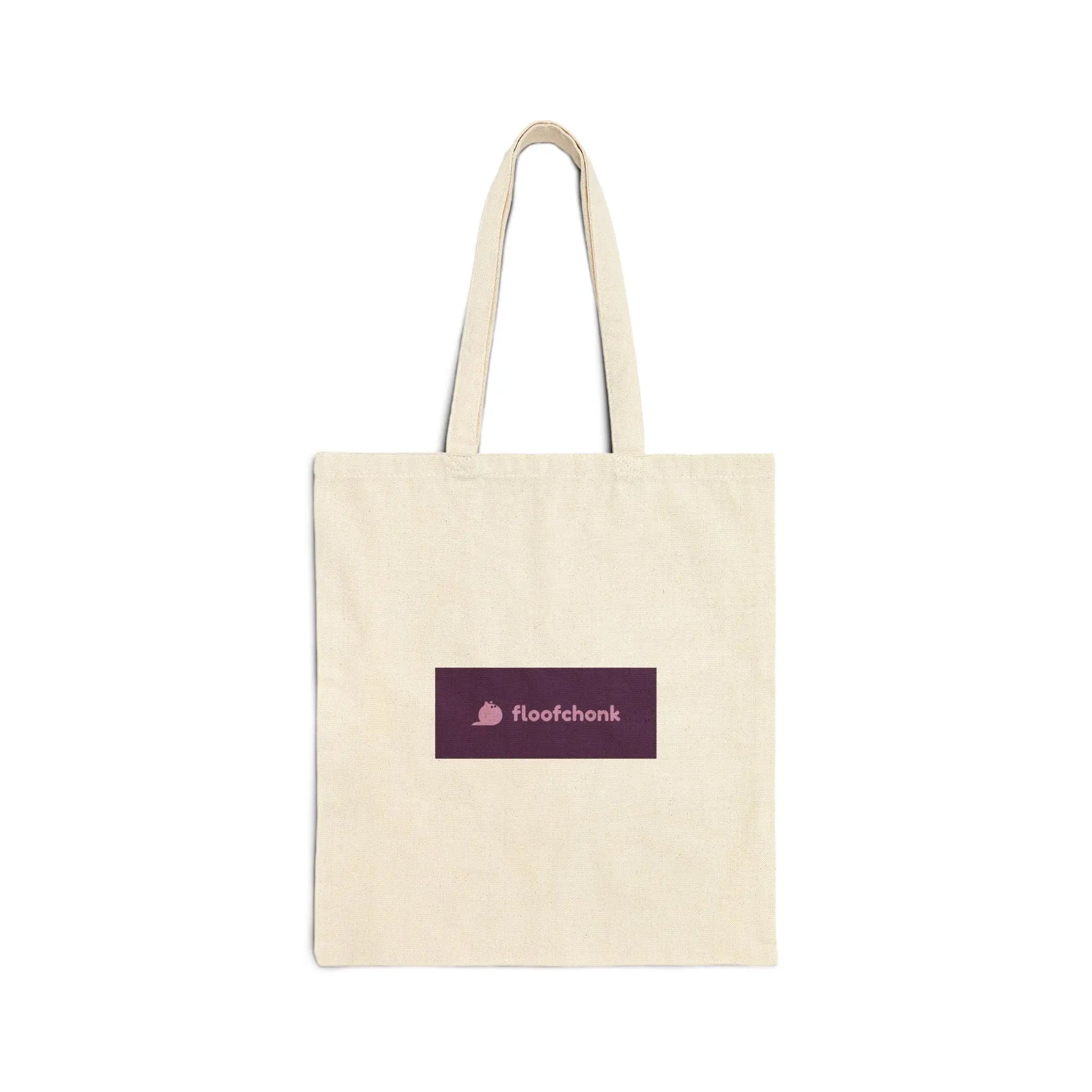 Canvas Tote Bag - Cute Cat Pet Lover Eco-Friendly Shopping Floofchonk Design Printify