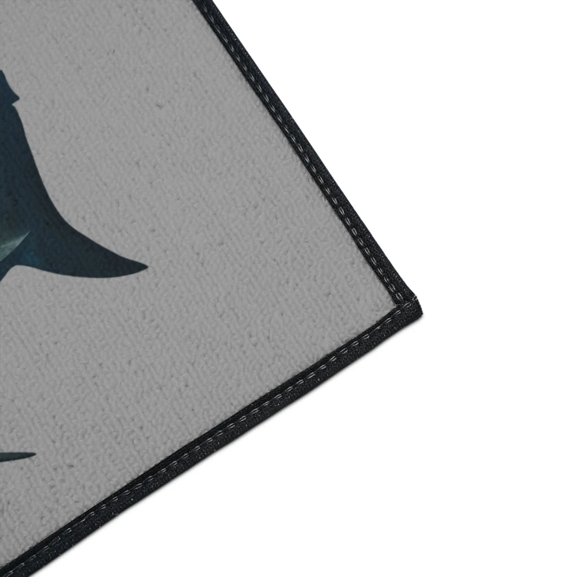 Shark School Heavy-Duty Floor Mat — Durable Ocean Shark Rug for Entryway, Garage, or Bathroom Printify