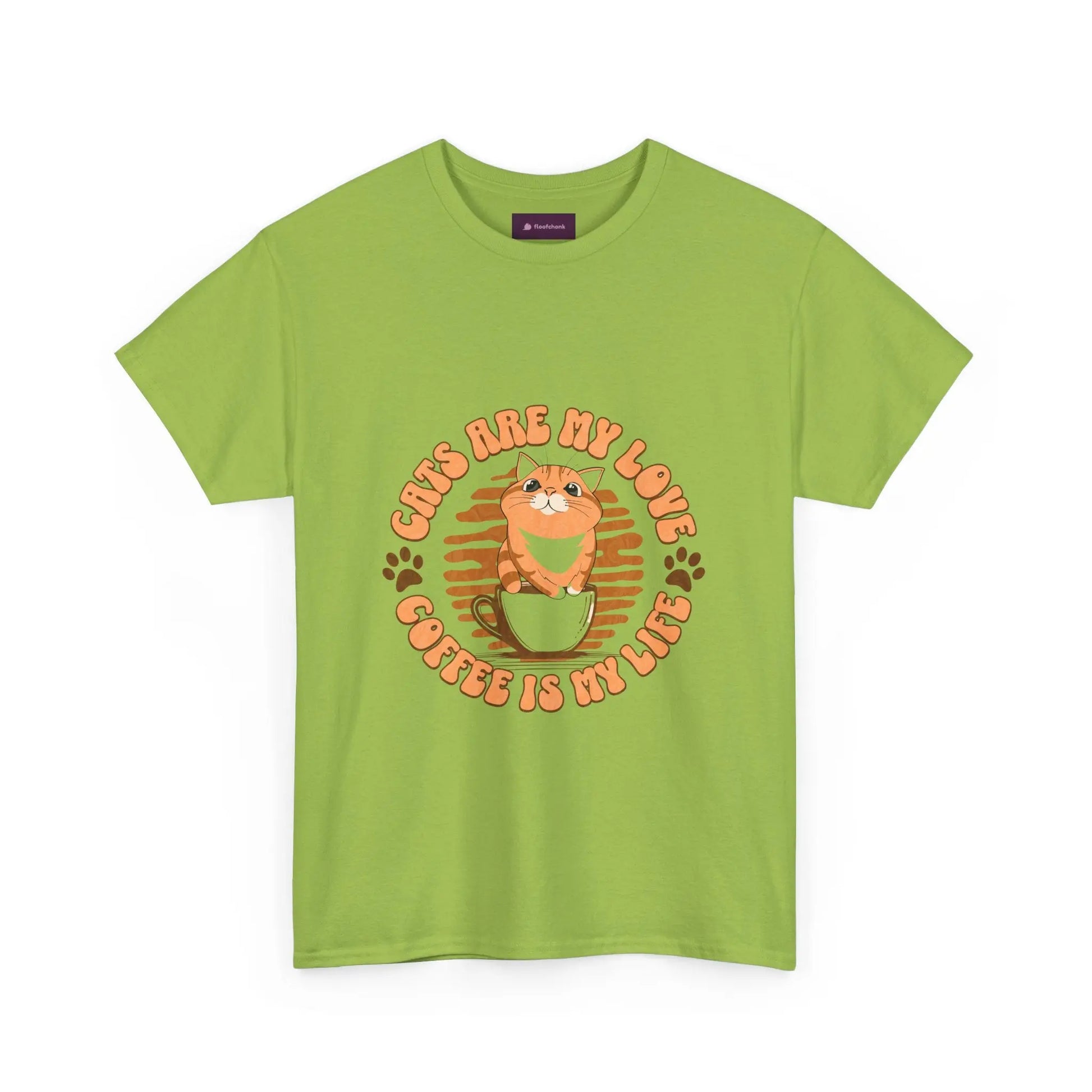 Retro Coffee Tee, Funny Cat Lover Shirt, Gift for Pet Owners, Cute Graphic Tee, Inspirational Animal Apparel Printify