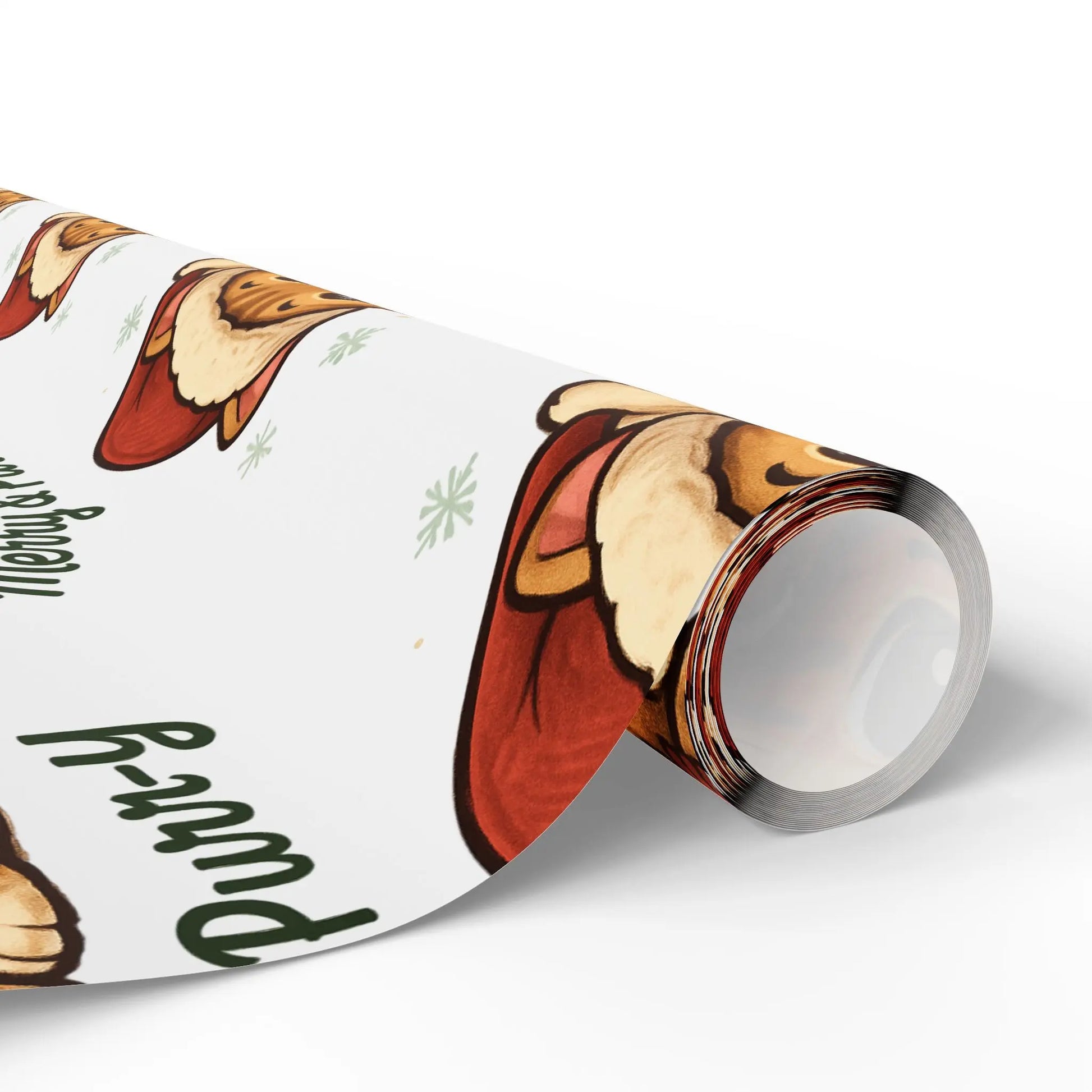 Wrapping Paper Roll - Festive Animal Printify