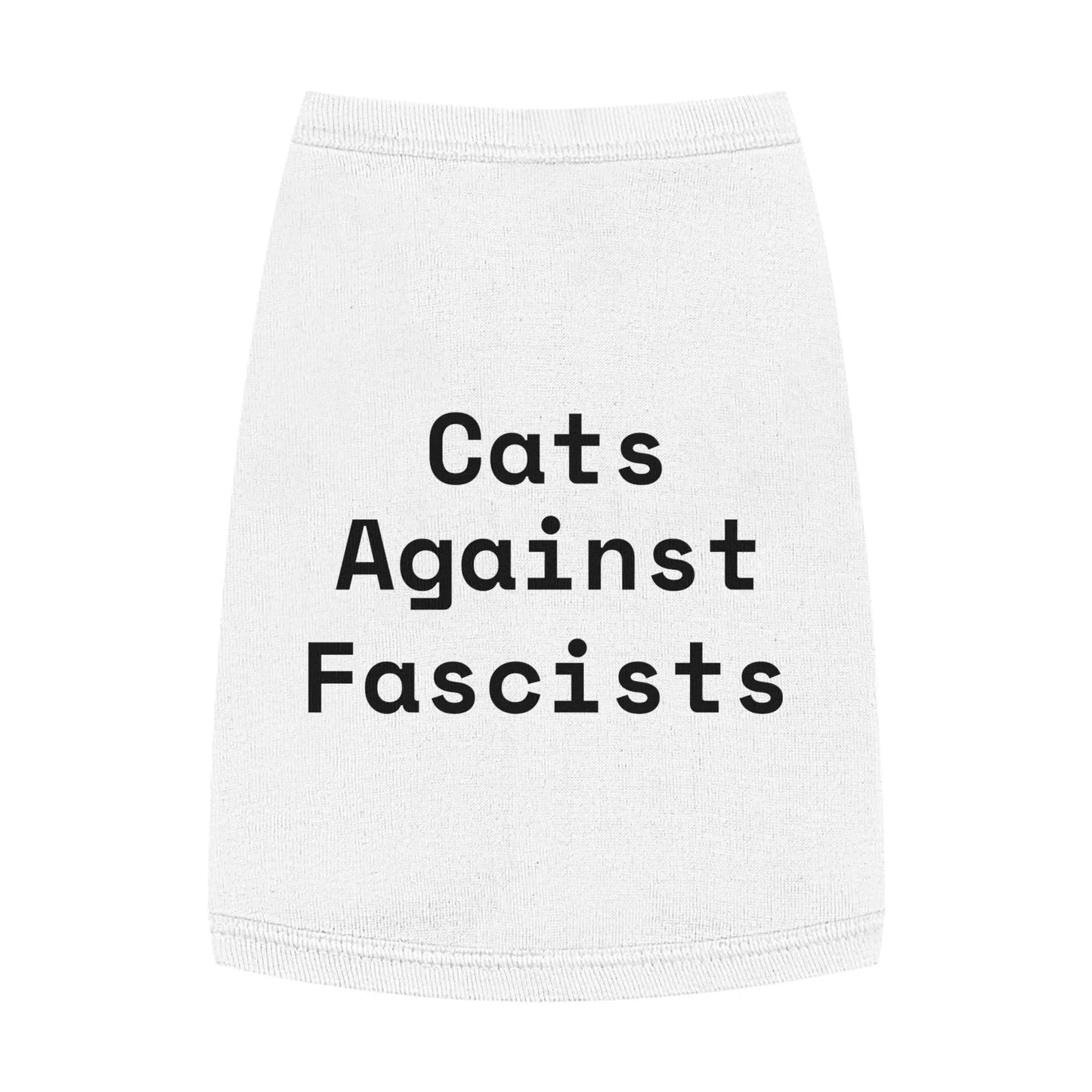 Cats Against Fascists Pet Tank Top for Comfort and Style Printify