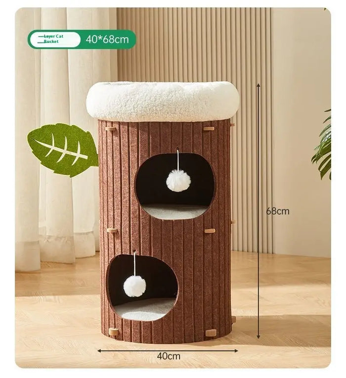 Cat Scratch Board Felt Nest Four Seasons Universal Tree Pet Supplies