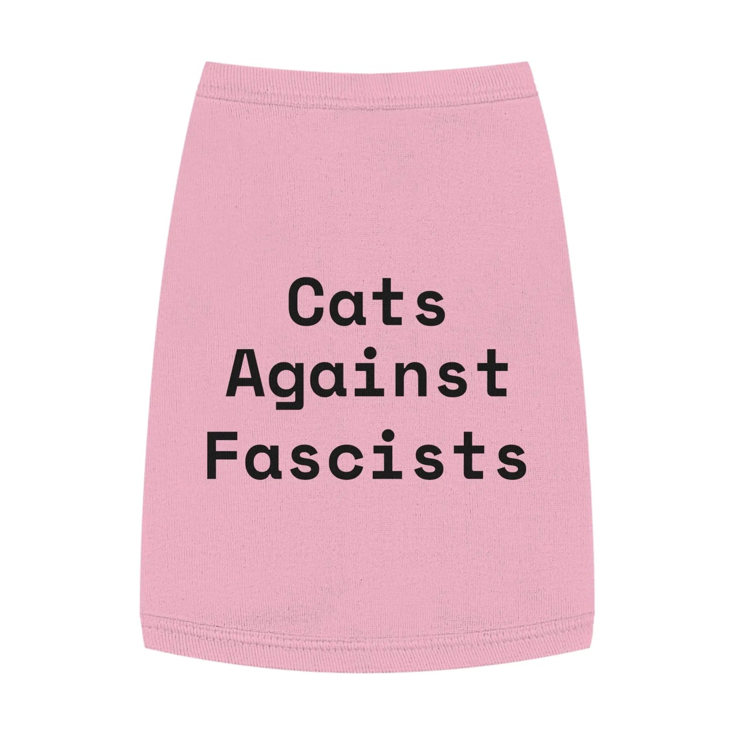 Cats Against Fascists Pet Tank Top for Comfort and Style Printify