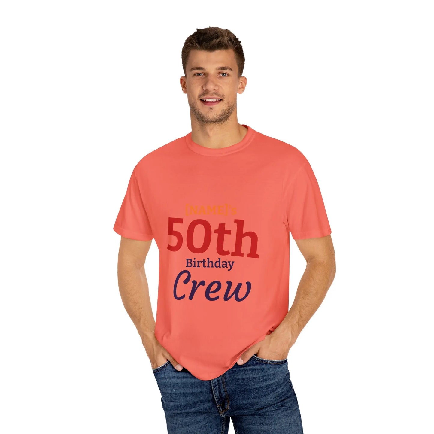 Crew T-Shirt - 'Still Spinning at 50' Retro Boombox Tee Printify
