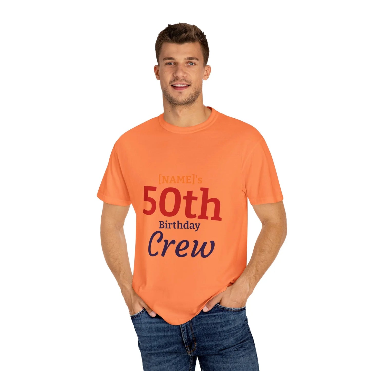 Crew T-Shirt - 'Still Spinning at 50' Retro Boombox Tee Printify