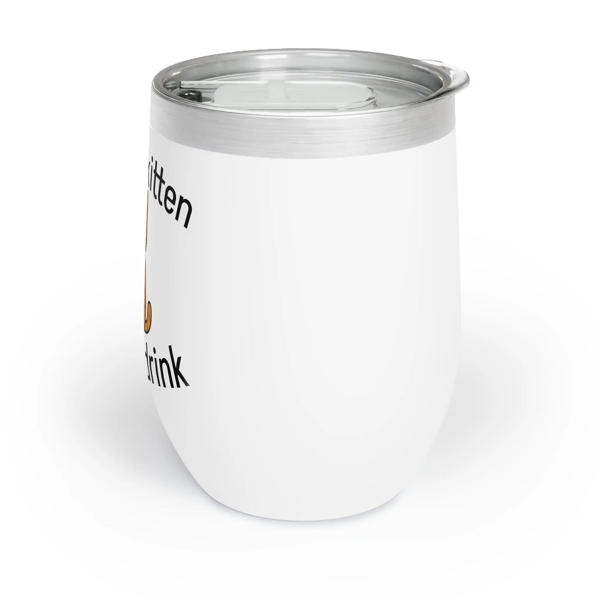 Wine Tumbler - Cat Lover's Quirky Gift for Pet Owners, Parties and Relaxing Evenings Printify