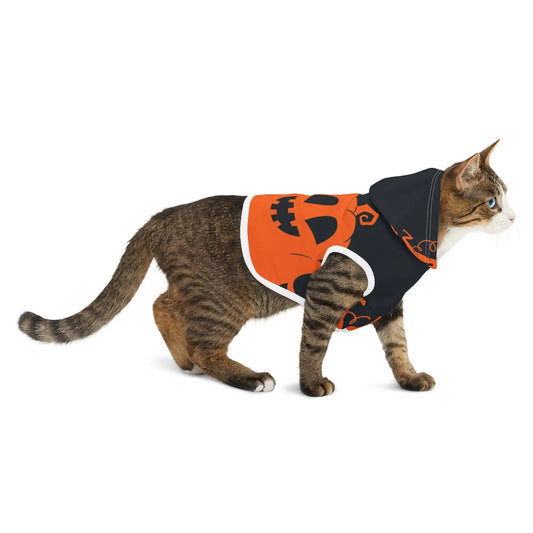 Halloween Pumpkin Pet Hoodie - FloofChonk