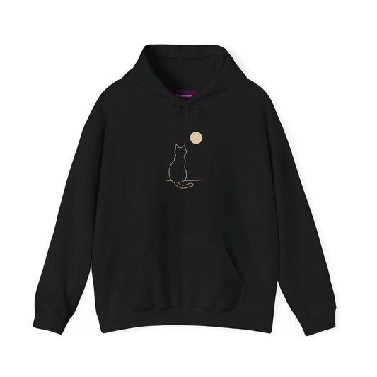 Cozy Cat Lover Hoodie - Unisex Heavy Blend Sweatshirt with Cat Design, Perfect Gift for Pet Owners, Cat Enthusiasts, Casual Wear Printify