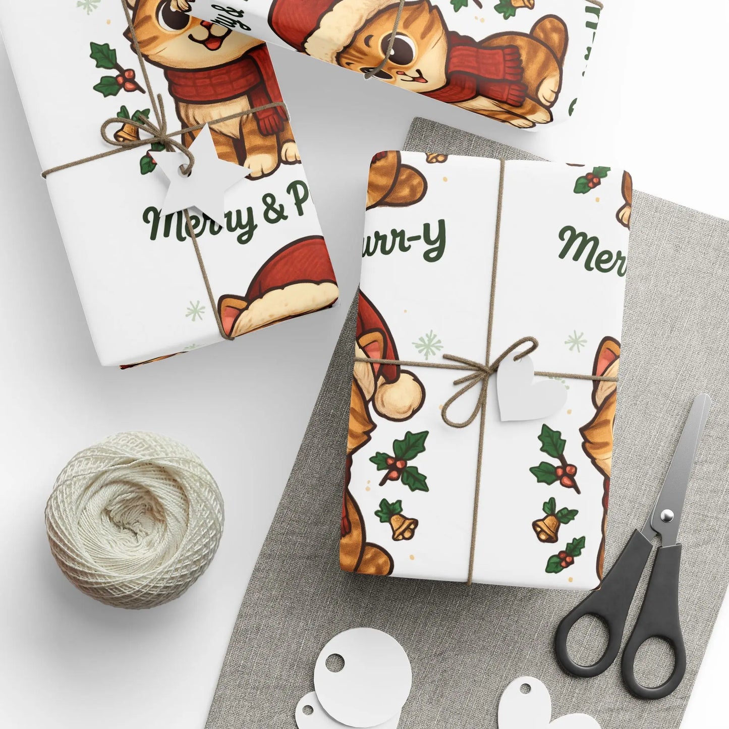 Wrapping Paper Roll - Festive Animal Printify