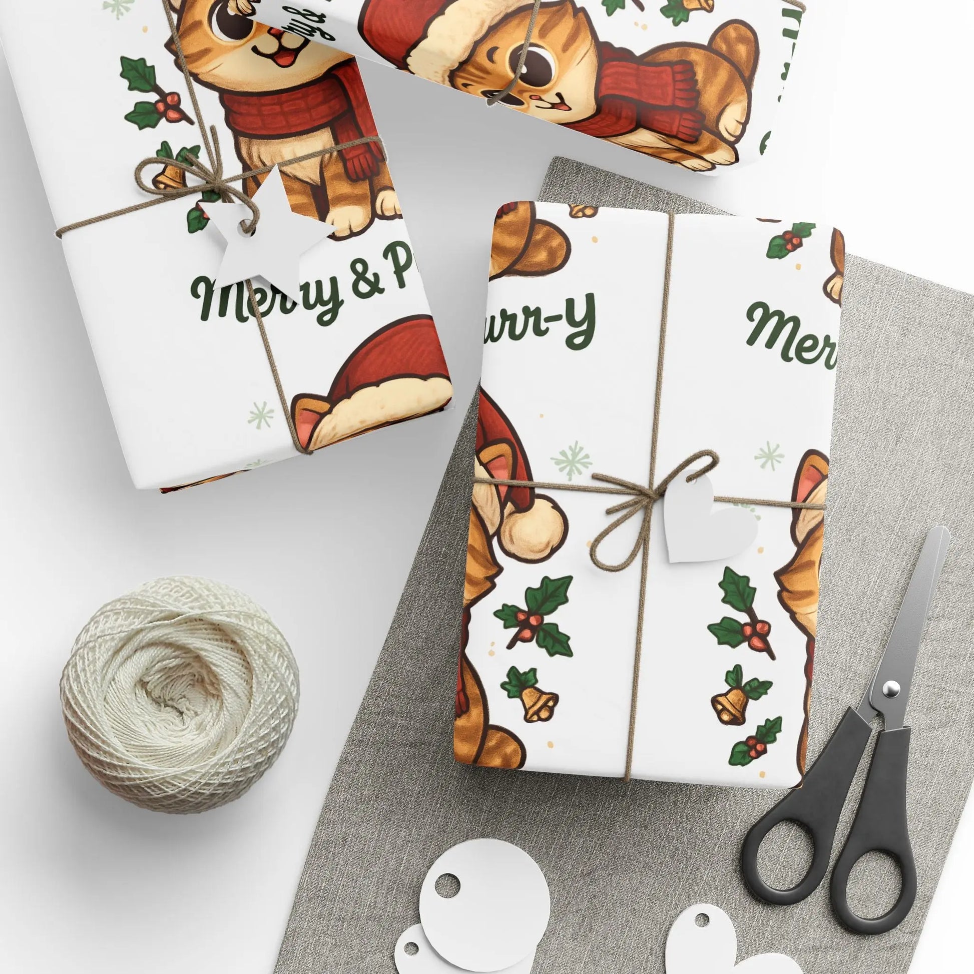 Wrapping Paper Roll - Festive Animal Printify