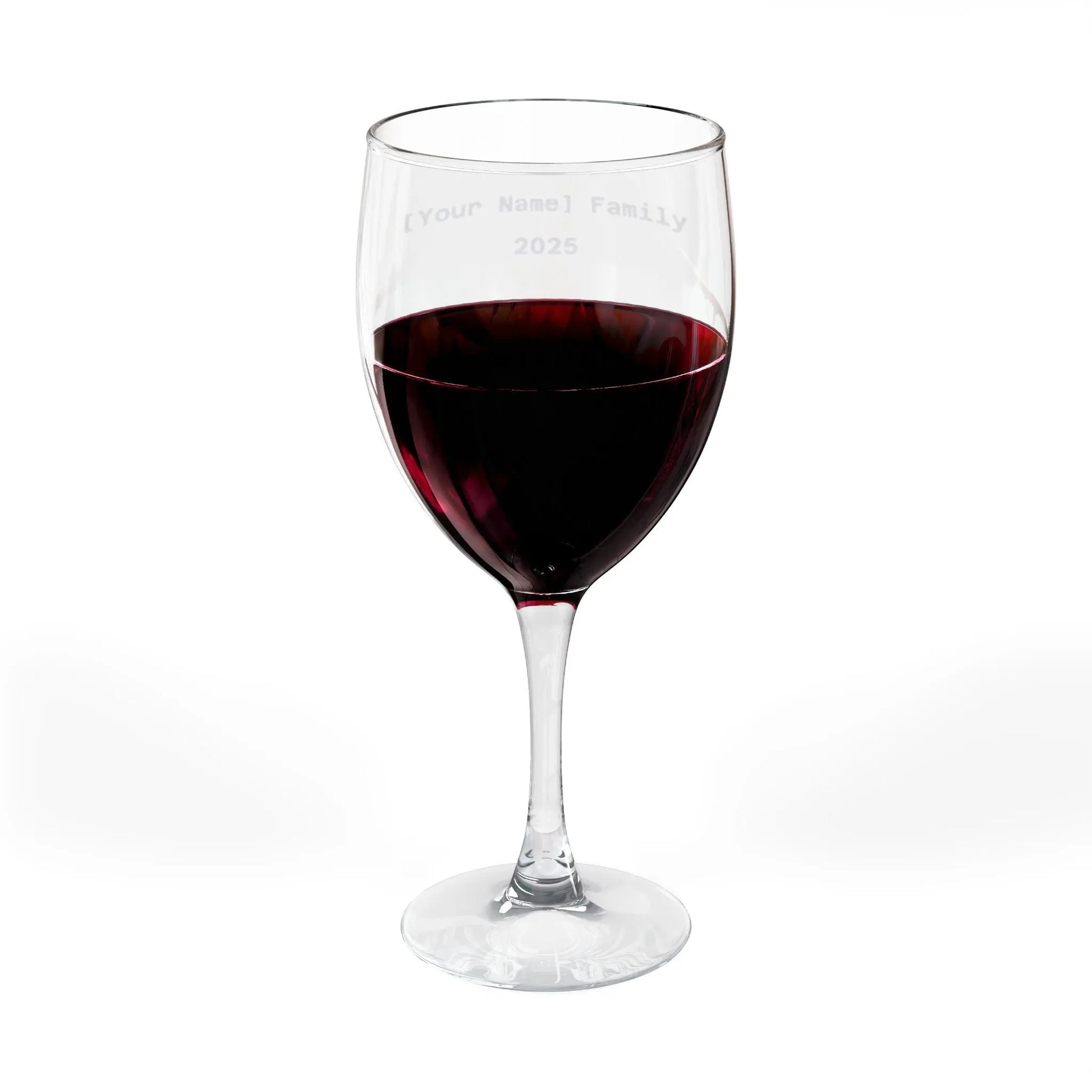 Personalized Engraved Wine Glass — Custom Name & Year, 10.5 oz Printify