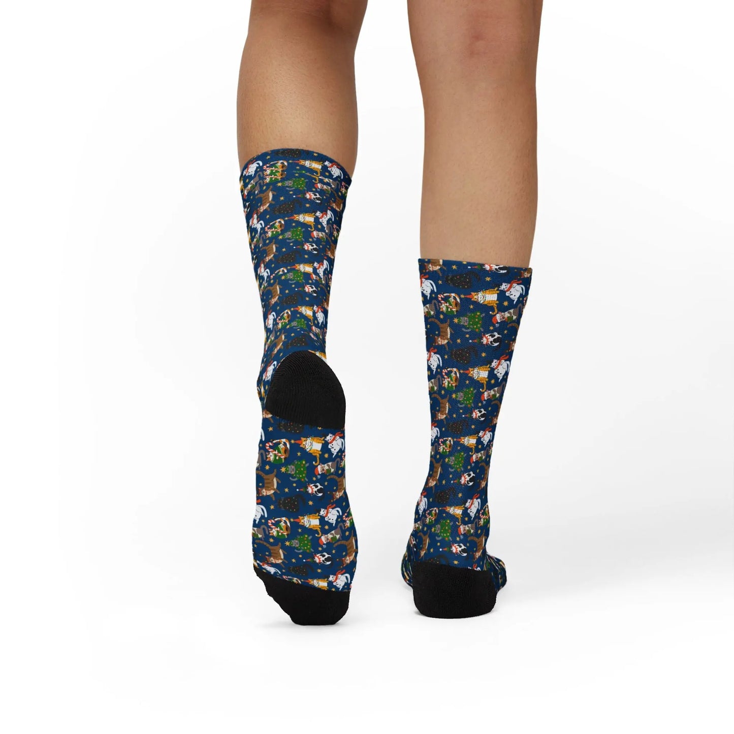 Cat Pattern Sublimation Socks Printify