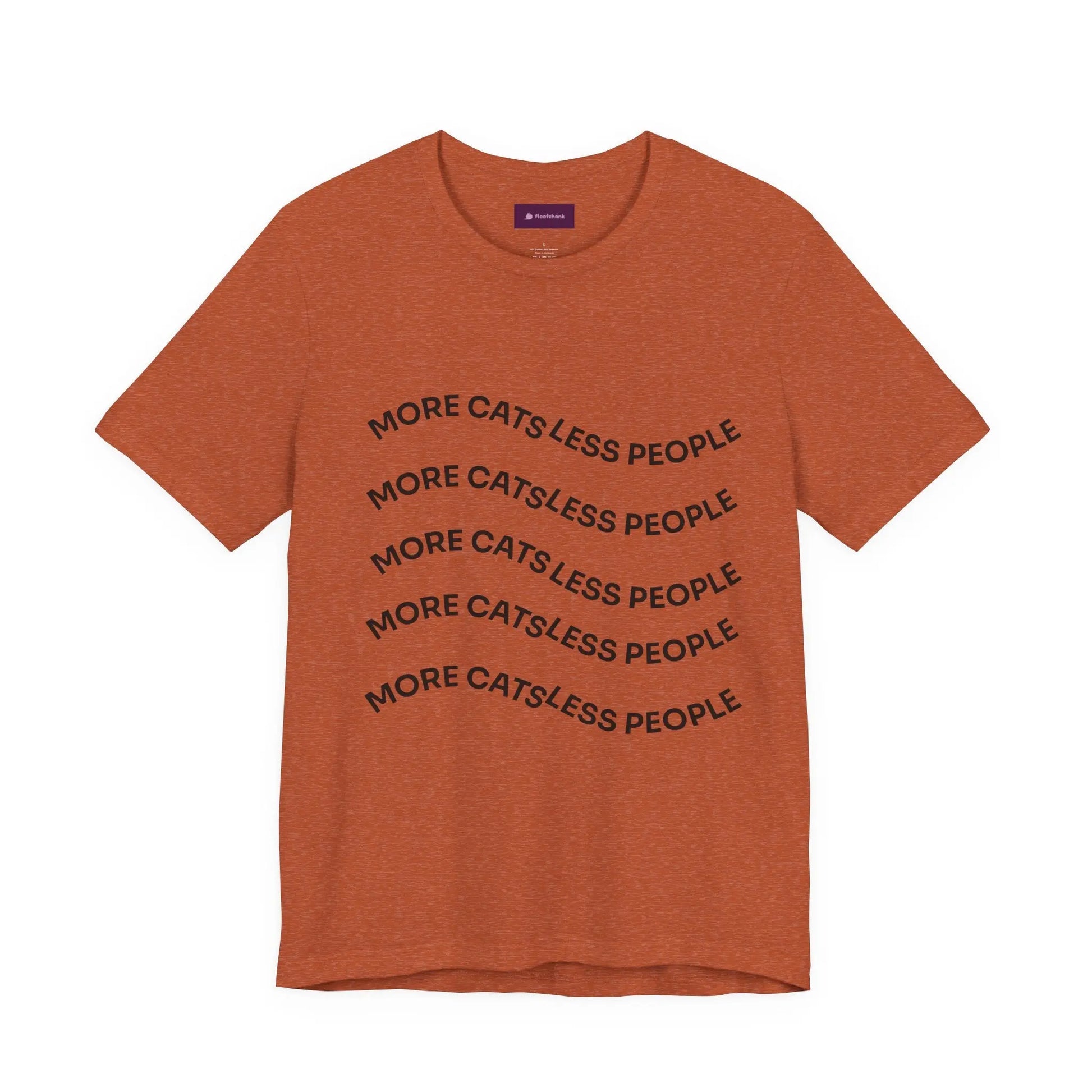 More Cats Less People Cats Graphic Tee - Unisex Jersey Shirt Printify
