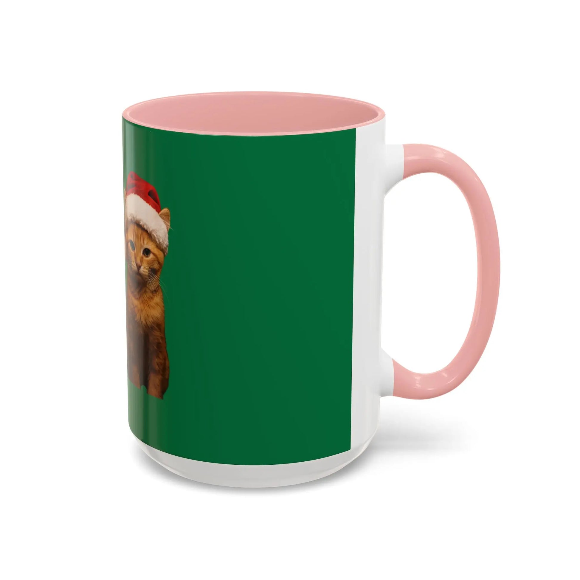 Christmas Cat Accent Mug - Personalized 'On the Naughty List' Mug Printify