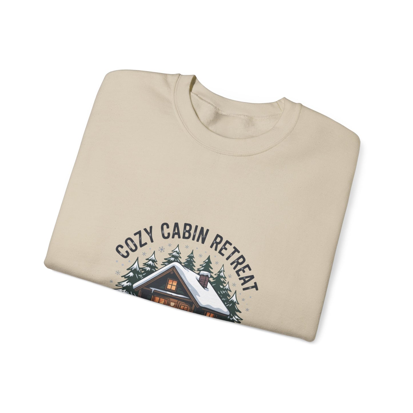 Cozy Cabin Retreat Sweatshirt | cabin vibes shirt, pine tree sweatshirt Printify