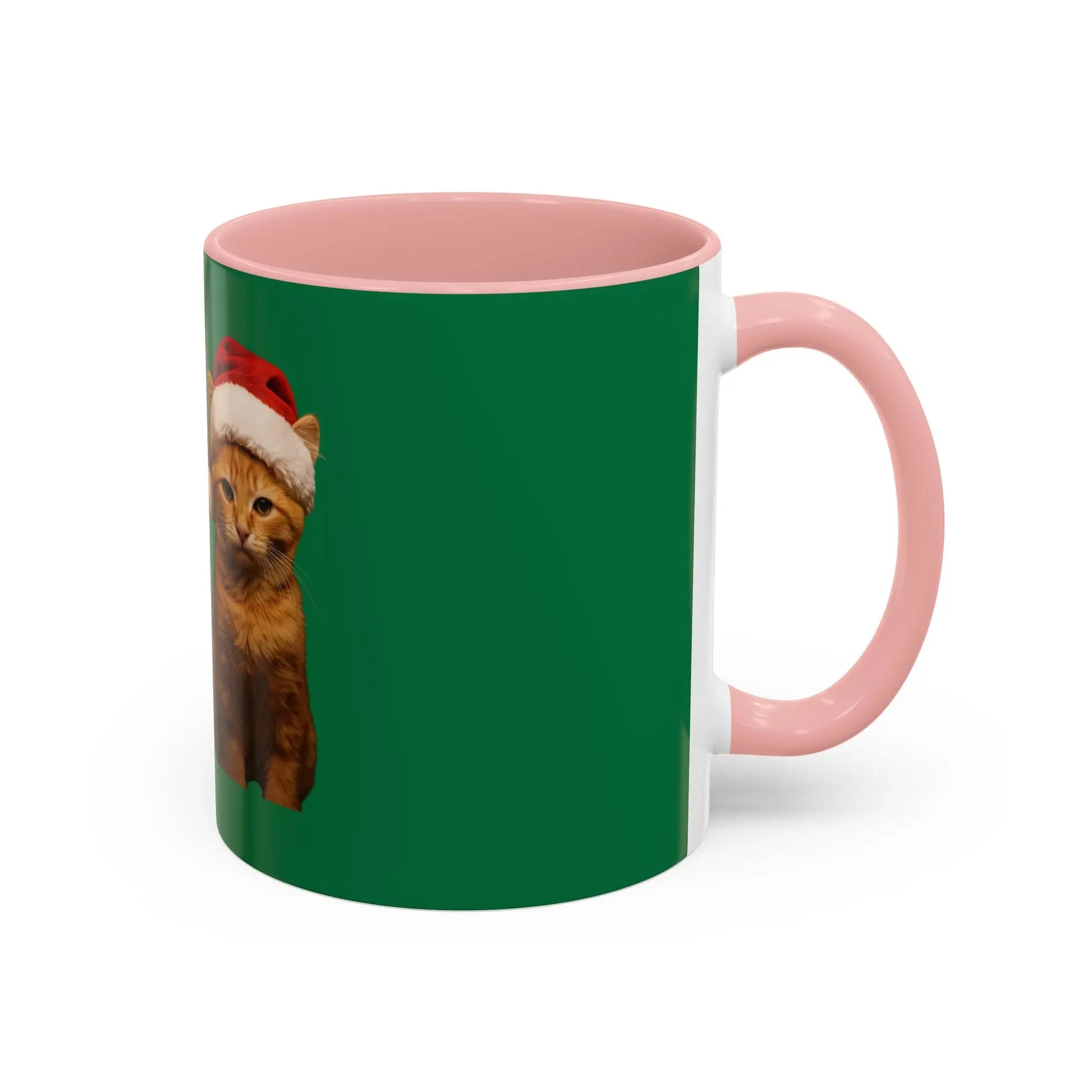 Christmas Cat Accent Mug - Personalized 'On the Naughty List' Mug Printify