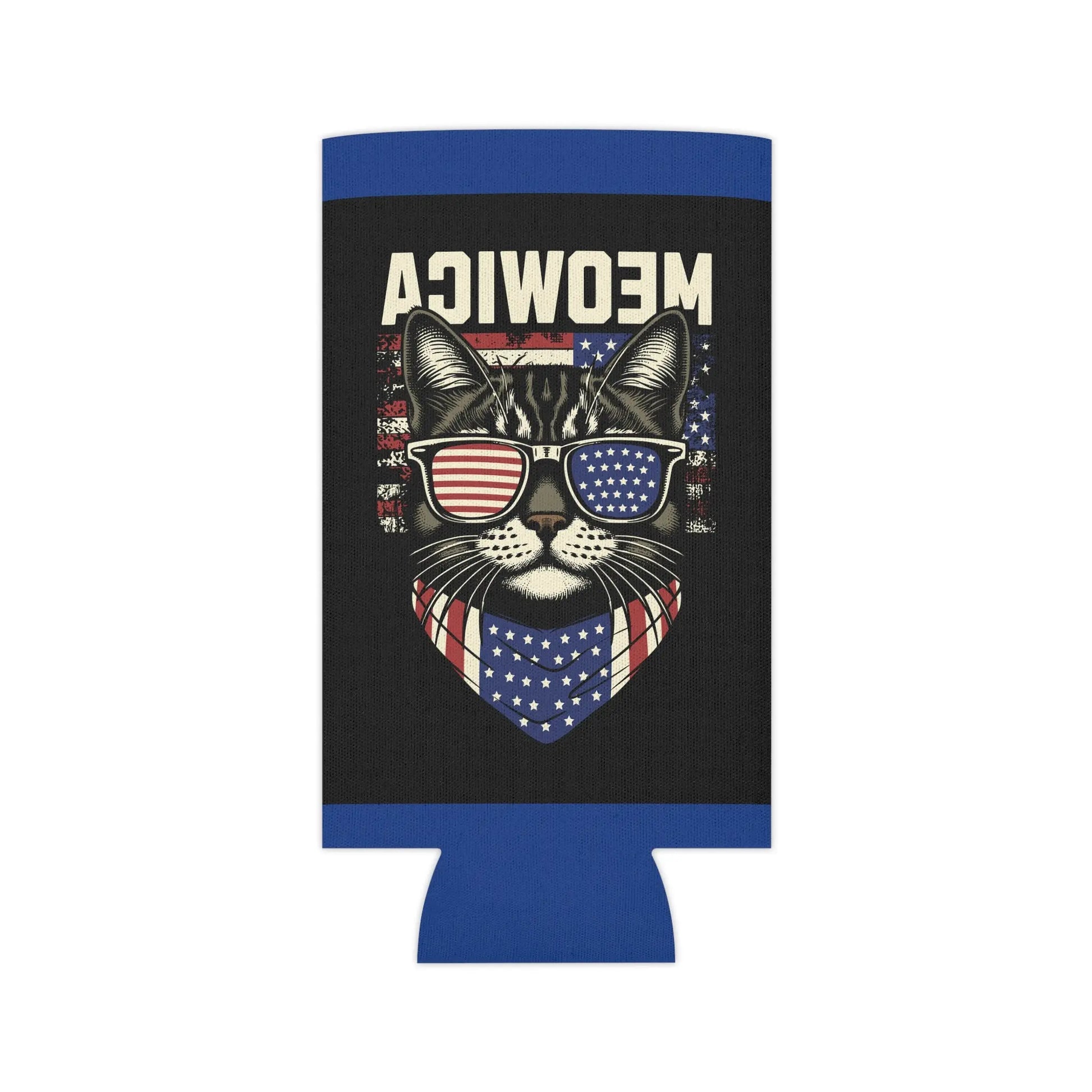 Can Cooler Meowica Cat Graphic - FloofChonk